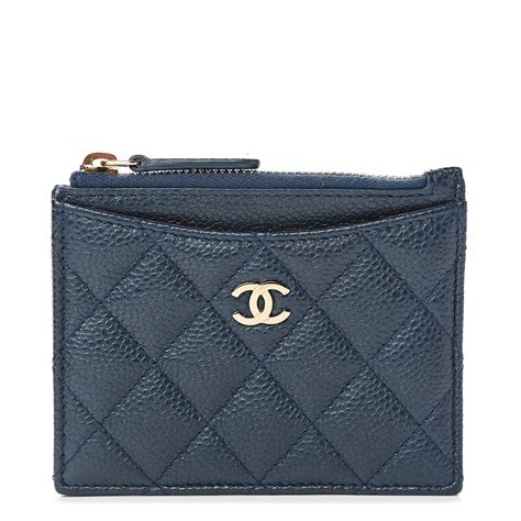 chanel card holder zip|Chanel zipped key holder.